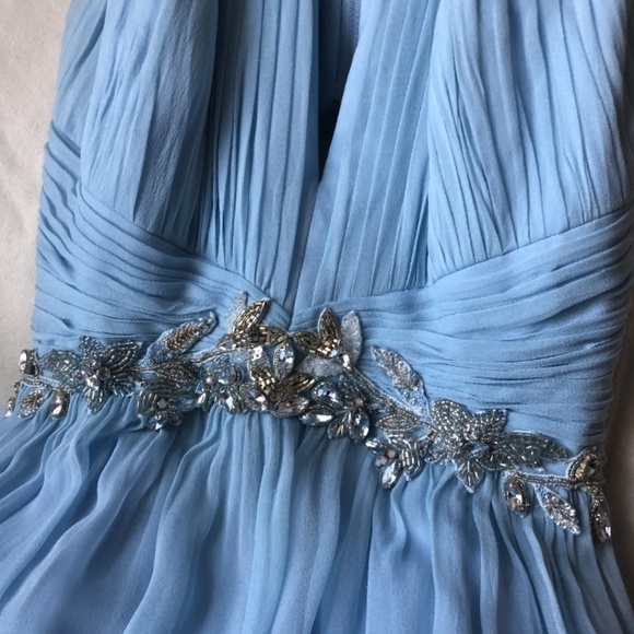 Marchesa Notte Silk-chiffon gown - Picture 6 of 8